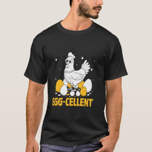 T-shirt Œuf Excellente Élevage Bétail Ferme Poule Œuf