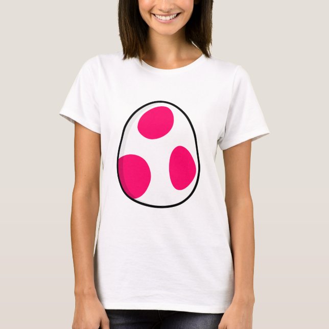T-shirt oeuf mignon - rose (Devant)