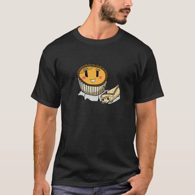 T-shirt Oeuf Tarte Dim Sum et Oeuf Roll Dog Premium (Devant)