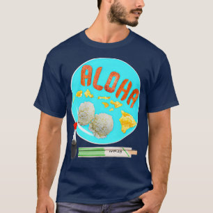 T-shirt Oeufs Aloha Spam Riz Shoyu Chopsticks Petit déjeun