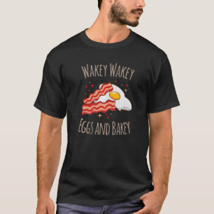 T-shirt Oeufs Bacon Petit-Déjeuner Papa Plaisanter Dire Rh