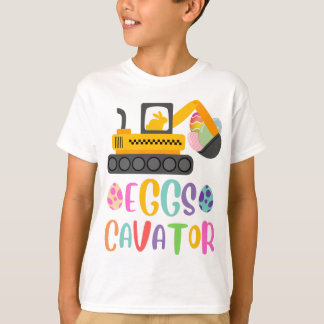 T-shirt Oeufs Cavator Excavateur Chasse aux oeufs de Pâque