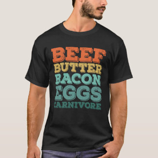 T-shirt OEufs de bacon à beurre de boeuf Carnivore