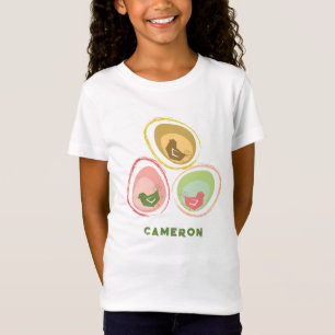 T-Shirt Oeufs de pâques doux mignons chics de rétros