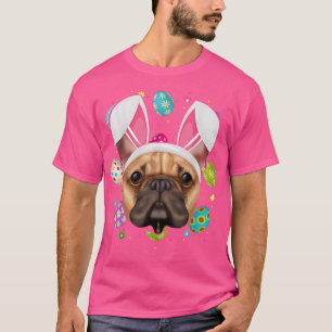 T-shirt Oeufs de Pâques Lapin Amoureux Oreille Français Ch