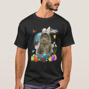 T-shirt OEufs de Pâques Maine Lapin Lapin Cadeaux Chat Pap