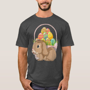 T-shirt Oeufs de Pâques Panier de Pâques Vacances de Pâque