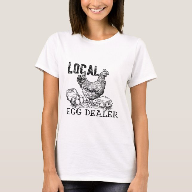 T-shirt Œufs de poulet drôles  (Devant)