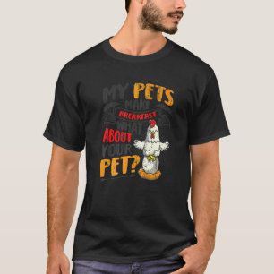 T-shirt Œufs de poulet Mes animaux font petit-déjeuner fer
