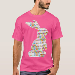 T-shirt Oeufs Lapin de Pâques Filles Oeufs Rabbit Mignonne