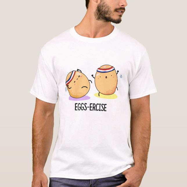 T-shirt Oeufs Percer Funny Aerobic Eggs Pun (Devant)