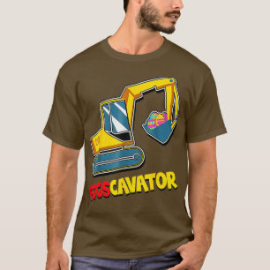T-shirt OEufsCavateur Pâques Excavateur Chasse Oeufs Garço