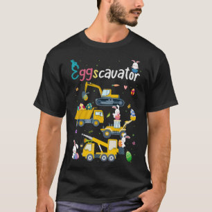T-shirt OEufsCavator Joyeux Pâques amusant Excavateur Chas