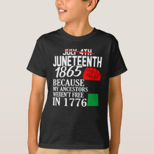 T-shirt OEuvre américaine d'histoire des Noirs datant du