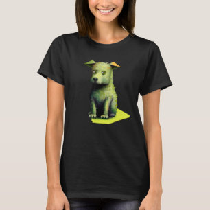 T-shirt OEuvre d'art de chien mignon chiot portrait de chi