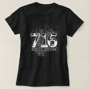 T-shirt Oeuvre d'art de New York de 716 Buffalo à côté de