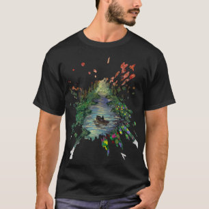 T-shirt Œuvre d'art faite main - Orang arbres 