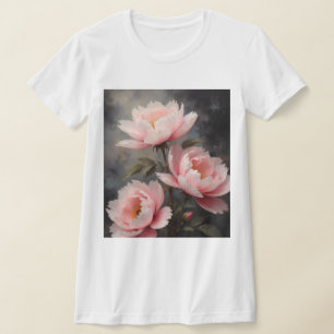 T-shirt Œuvre d'art florale Pivoine