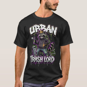 T-shirt Œuvre d'art murale de raton laveur graffiti urbain