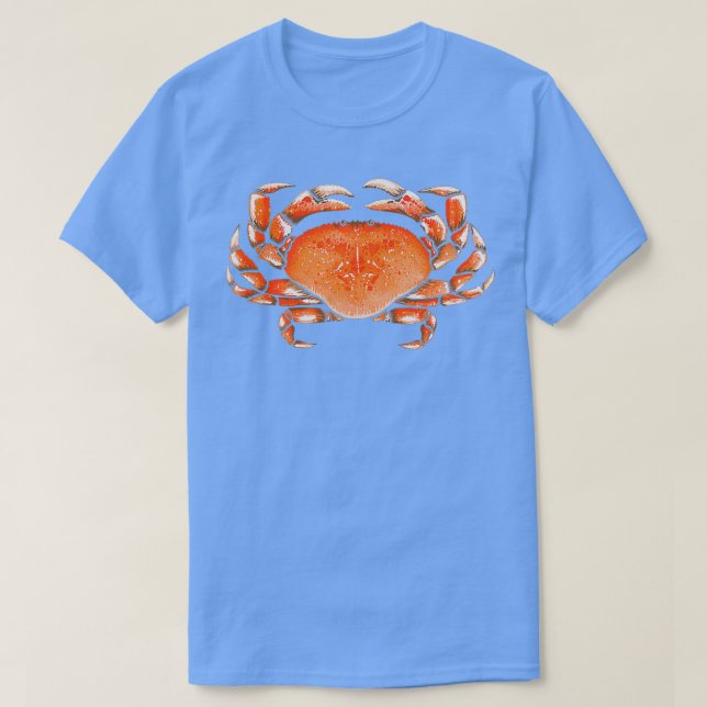 T-shirt Oeuvre de crabe de Dungeness (Design devant)