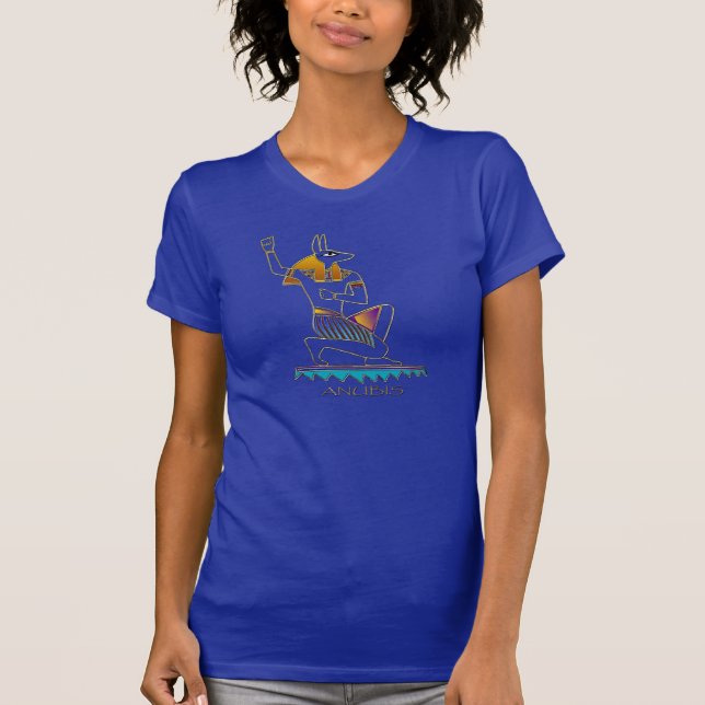 T-shirt Oeuvre de l'ancien Dieu égyptien ANUBIS (Devant)