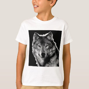 T-shirt Oeuvre de Loup noir et blanc