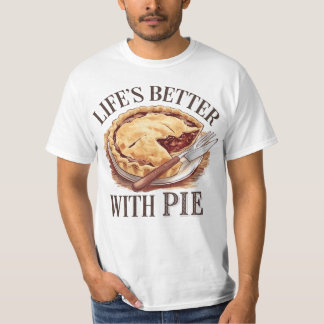 T-shirt Oeuvre festive de tarte pour les amateurs de nourr
