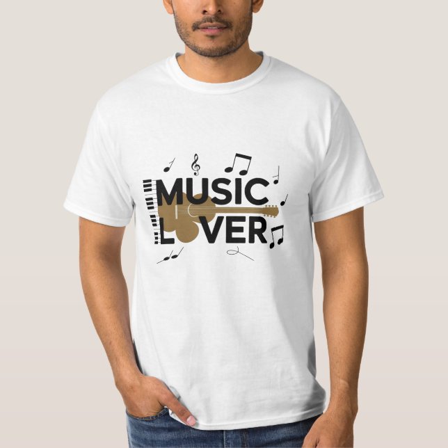 T-shirt Oeuvre pour les mélomanes partout (Devant)