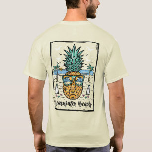 T-shirt Oeuvre rétro de Clearwater Beach des deux côtés