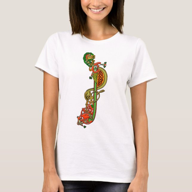 T-shirt Oeuvres d'art celtique médiévales (Devant)