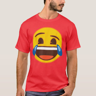 T-shirt Official Emoji Laughing Tears Yellow Smile Face