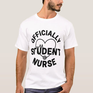 T-shirt Officially Student Nurse Heart Stethoscope