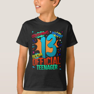 T-shirt Officiel Adolescent 13ème anniversaire stupéfiant