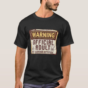 T-shirt Officiel Adulte 18e Anniversaire Cadeau 18 Ans Gar