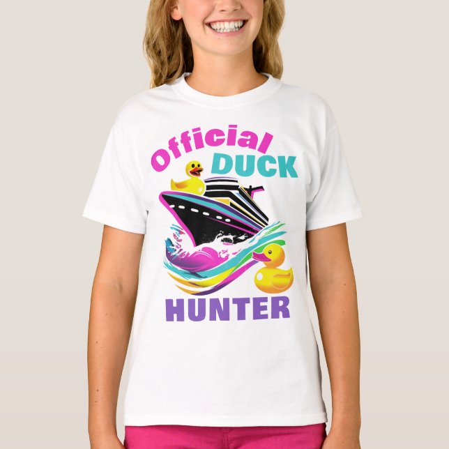 T-shirt officiel de croisière chasseur de canard (Devant)