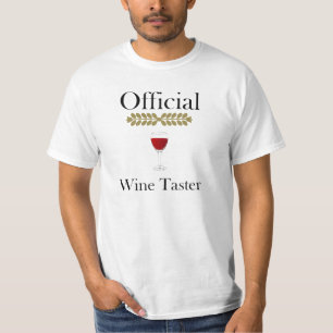 T-shirt officiel de goûteur de vin