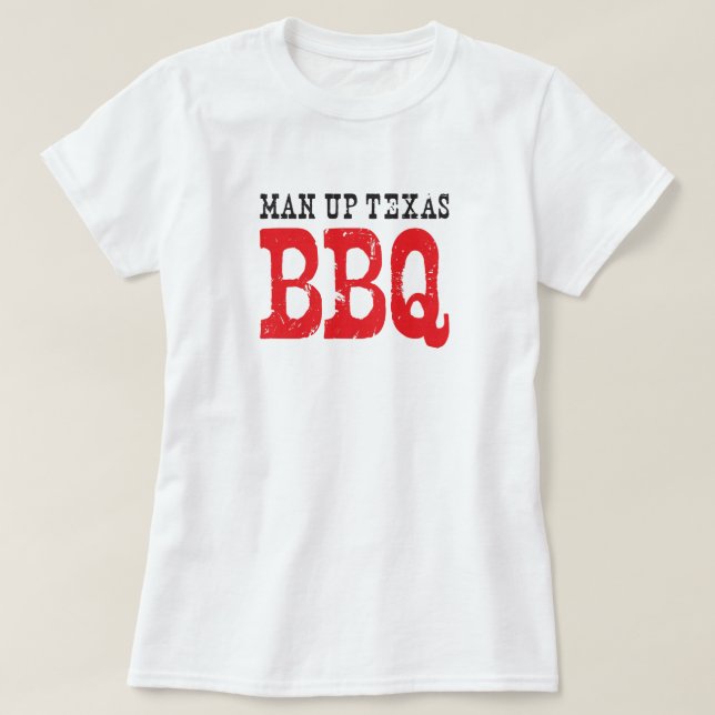T-shirt officiel de l'homme vers le haut du BBQ du (Design devant)