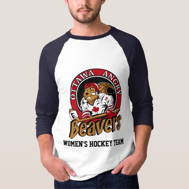 T-shirt OFFICIEL de slogan de castors fâchés (Devant)