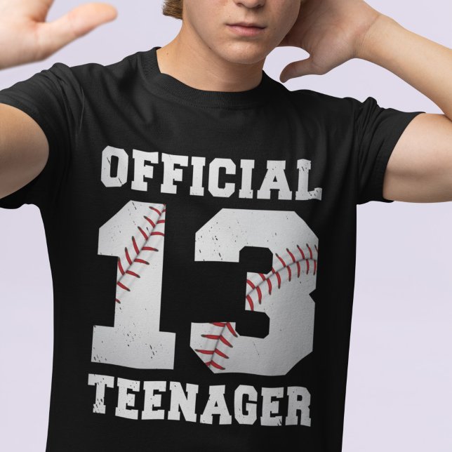 T-shirt Officielle Adolescent 13e Anniversaire Baseball 13 (Créateur téléchargé)