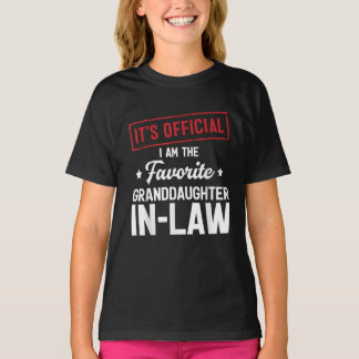 T-shirt Officielle Je suis la petite-fille préférée