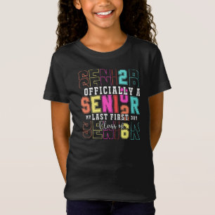 T-Shirt Officiellement A Senior 2026 Mon Dernier Premier J