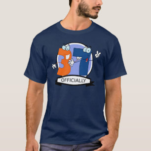 T-shirt Officiellement bannière de 37 anniversaires