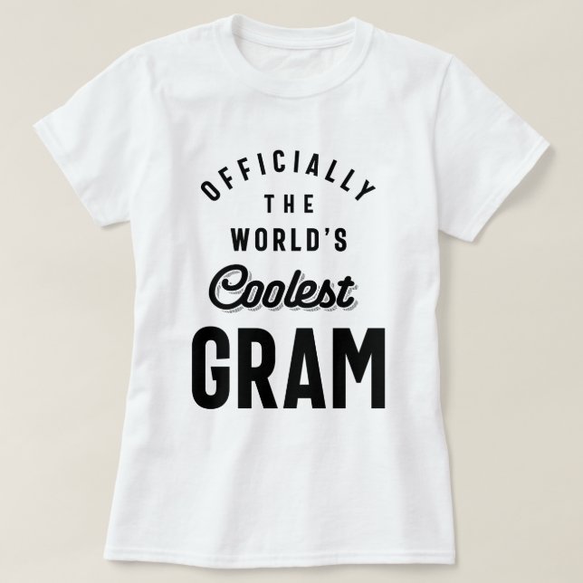 T-shirt Officiellement le Gram le plus frais du monde - Gr (Design devant)