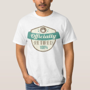 T-shirt Officiellement retiré, retraite de cru de 100 pour