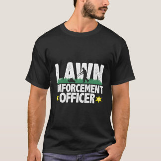 T-shirt Officier de l'application de la pelouse tondeuse d