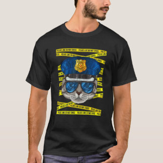 T-shirt Officier de police American Shorthair Policier   P