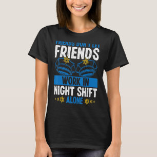 T-shirt Officier de police de nuit Cotravailleur Shift Pol