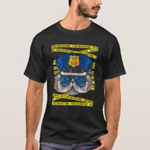 T-shirt Officier de police persan Policier Chat de police