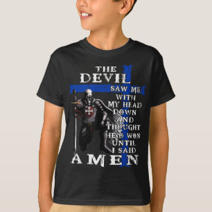 T-shirt Officier de police Temple de Chevalier - Le Diable