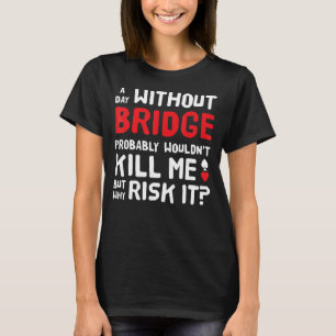 T-shirt Offres de pont contrat Jeu de carte en double